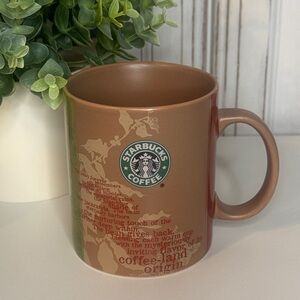Starbucks Coffee 2006 COFFEE LAND ORIGIN Mug